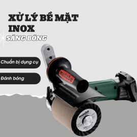 Cách Xử Lý Bề Mặt Inox Sáng Bóng Với Máy Metabo